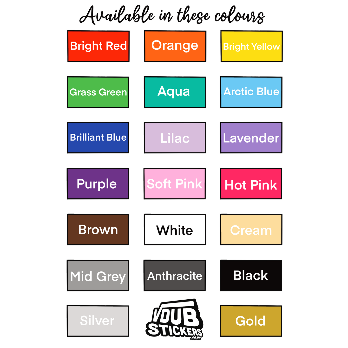 Vinyl Campervan Name Decal - Font 7