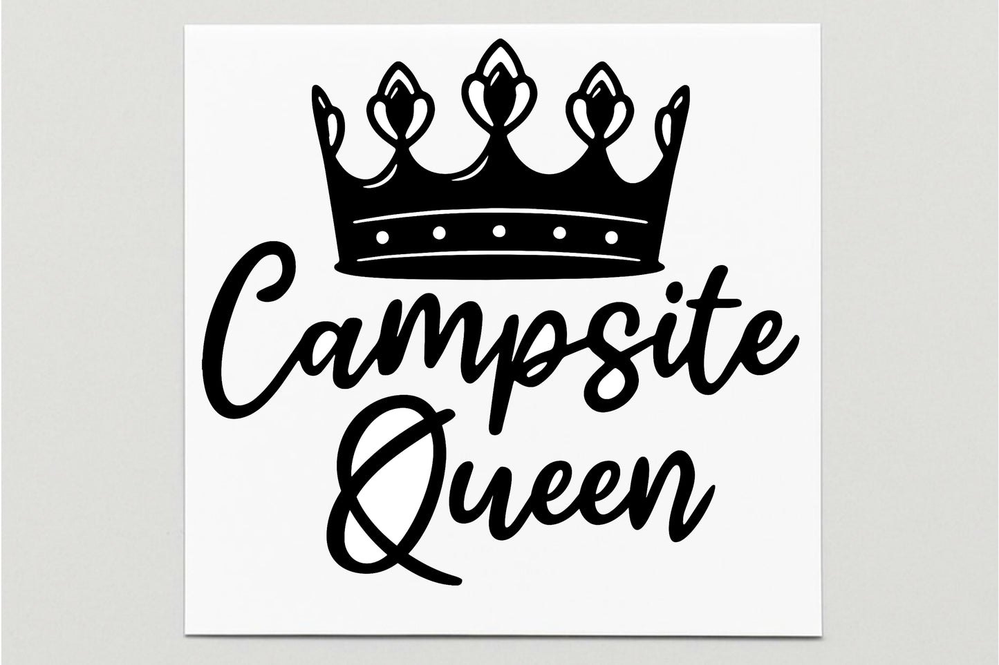Campsite Queen Vinyl Decal