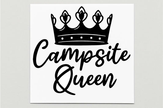 Campsite Queen Vinyl Decal