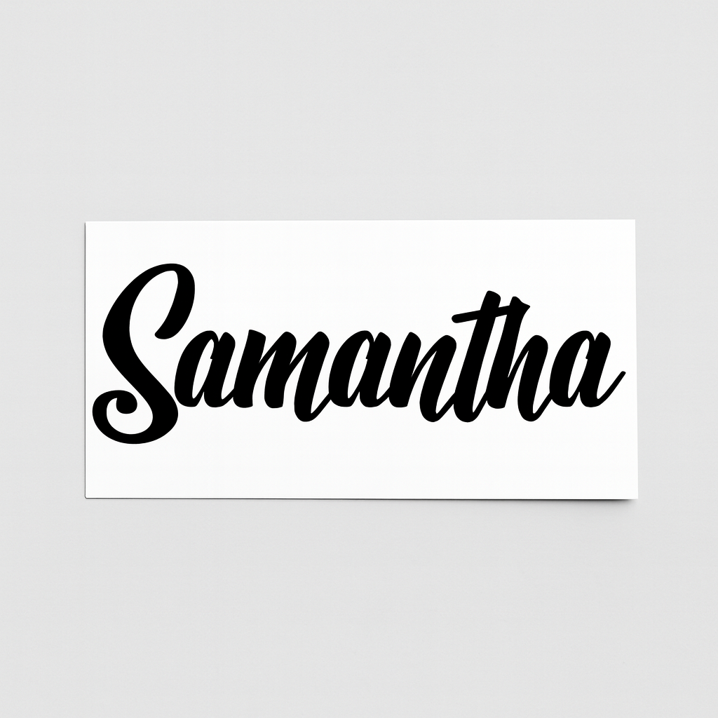 Vinyl Campervan Name Decal - Font 16