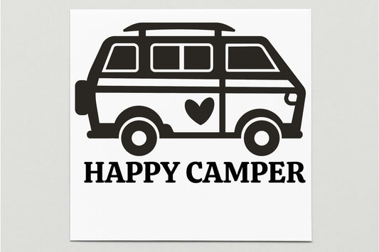 Happy Camper Vinyl Decal
